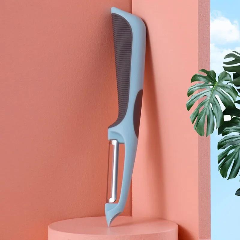 Овощечистка с противоскользящей ручкой, овощечистка, волшебный инструмент, дыня, картофель, фрукты, скребок, кухонный инструмент для овощей, аксессуары, гаджеты для дома