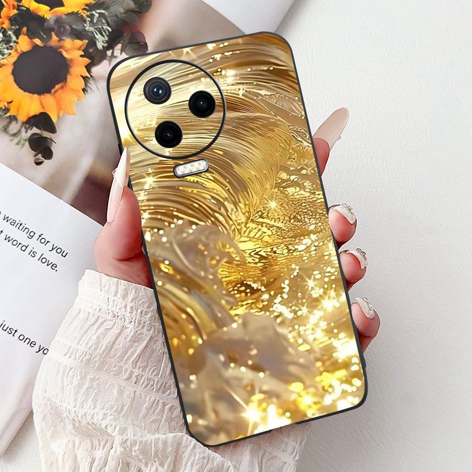 Для Infinix Note 12 Pro 4G Чехол X676B Силиконовый Милый Кот Модные Цветы Расписная Крышка Для Телефона Inifnix Note 12 Pro Чехол-Бампер