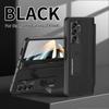 With Touch Pen Case For Samsung Galaxy Z Fold 7 Leather Hinge Fold 6 5 4 Screen Protector Tempered Film Folding Kickstand Cover