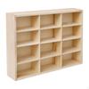 Wooden Storage Divider Box Display Tabletop Wall Mounted Toy Car Shelf