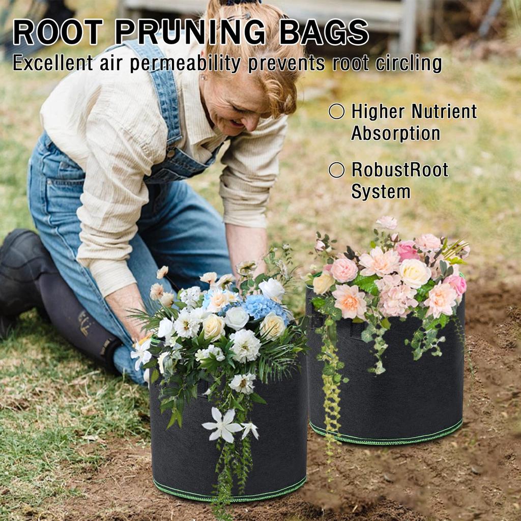 5 галлонов тканевый мешок для выращивания растений нетканый мешок для выращивания растений горшок для выращивания растений мешок для выращивания растений с ручкой мешок для выращивания растений