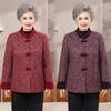 Осенне-зимние шерстяные топы, пальто для 0-летних, одежда для пожилых женщин