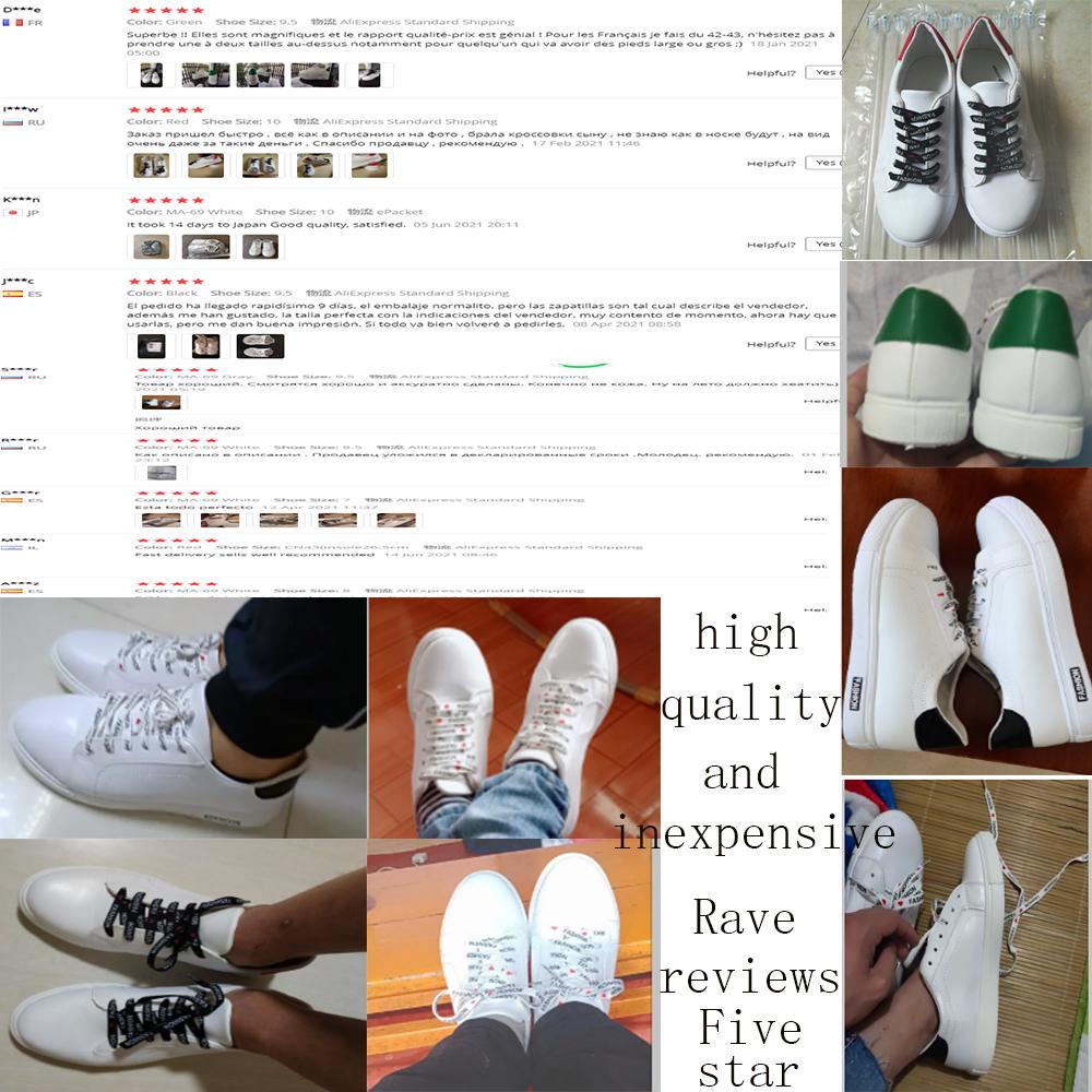 2024 Белые кроссовки Нескользящая мужская обувь Весна Осень Новые кожаные дышащие уличные туфли Мужские кроссовки на плоской подошве Мужские кроссовки