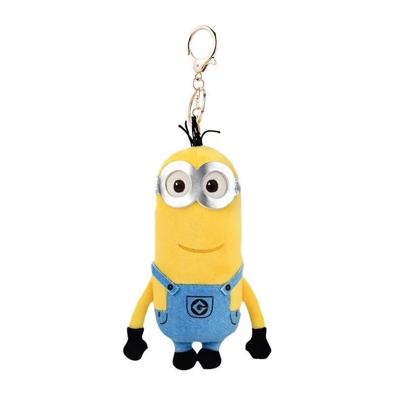 Keychain Me Despicable Cute Cartoon Girl Kid Backpack Ornament Hanging Plush Toy