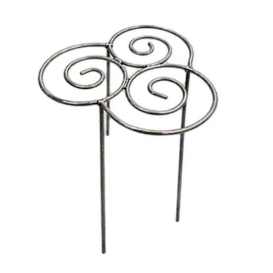 Metal Plant Support Ring Garden Peony Cage Stand Decorative Grow Through Plant Ring