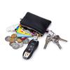Men's Coin Wallet Leather Mini Wallet Soft  Zipper Coin Driver's License Key Bag Card Bag Ultra-thin