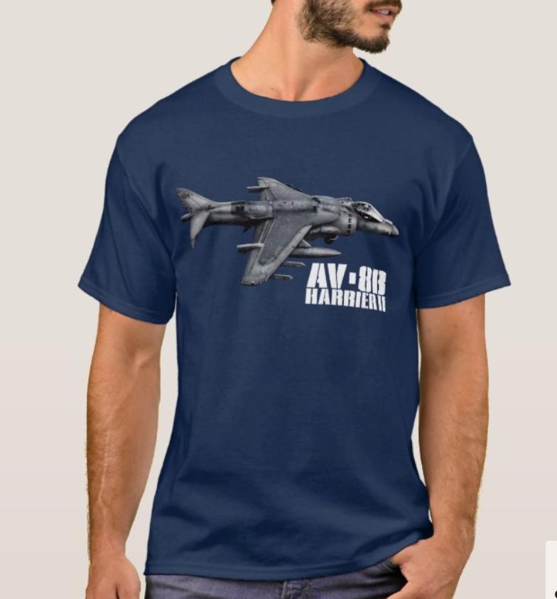 AV8B Harrier II Штурмовик Летняя Хлопковая Футболка с Коротким Рукавом Круглый Вырез Мужская Футболка Новая S3XL