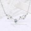 Yi Lu You Ni Women's Korean Antler Necklace with Rhinestones - Christmas Gift Jewelry