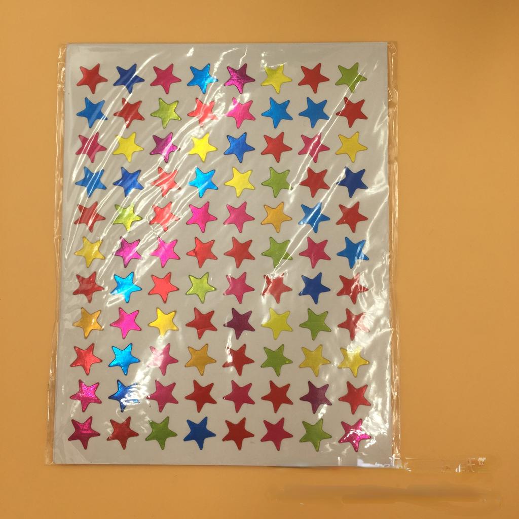 5/10 Sheets Glitter Star Stickers for Kids School Teacher Reward Sticker Cute Gifts Party Decor Business Label Scrapbooking Sticker