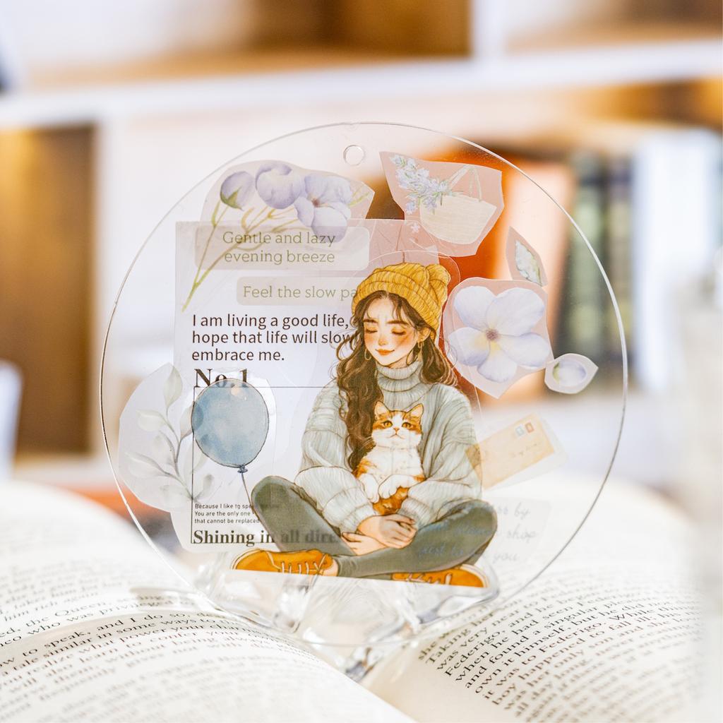 3 Bags Girly Times Series PET Stickers DIY Notebook Tablet Phone Case Creative Handbook Stickers Diary Decoration