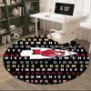 Kansas Chiefs Logo Round Rug for Livingroom,Bedroom, Palyroom, Chair Rug, Area rug, Circle Carpet, Large Size Fan Christmas gift