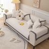 All-Cotton Sofa Cushion Four Seasons Universal Pure Cotton Cushion Simple Modern Non-Slip Sofa Cover Backrest Towel Cover Cloth