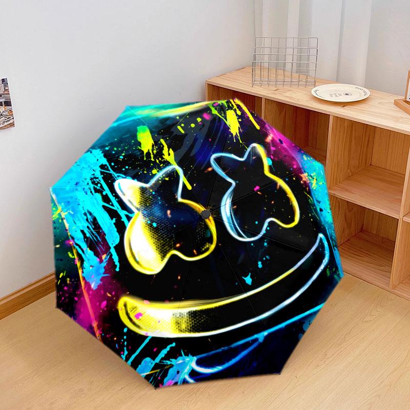 Зонт с узором зефир, Новый стиль, 1 шт., Автоматический складной зонт, Портативный складной дорожный зонт, Уличный зонт, Подарок на день рождения