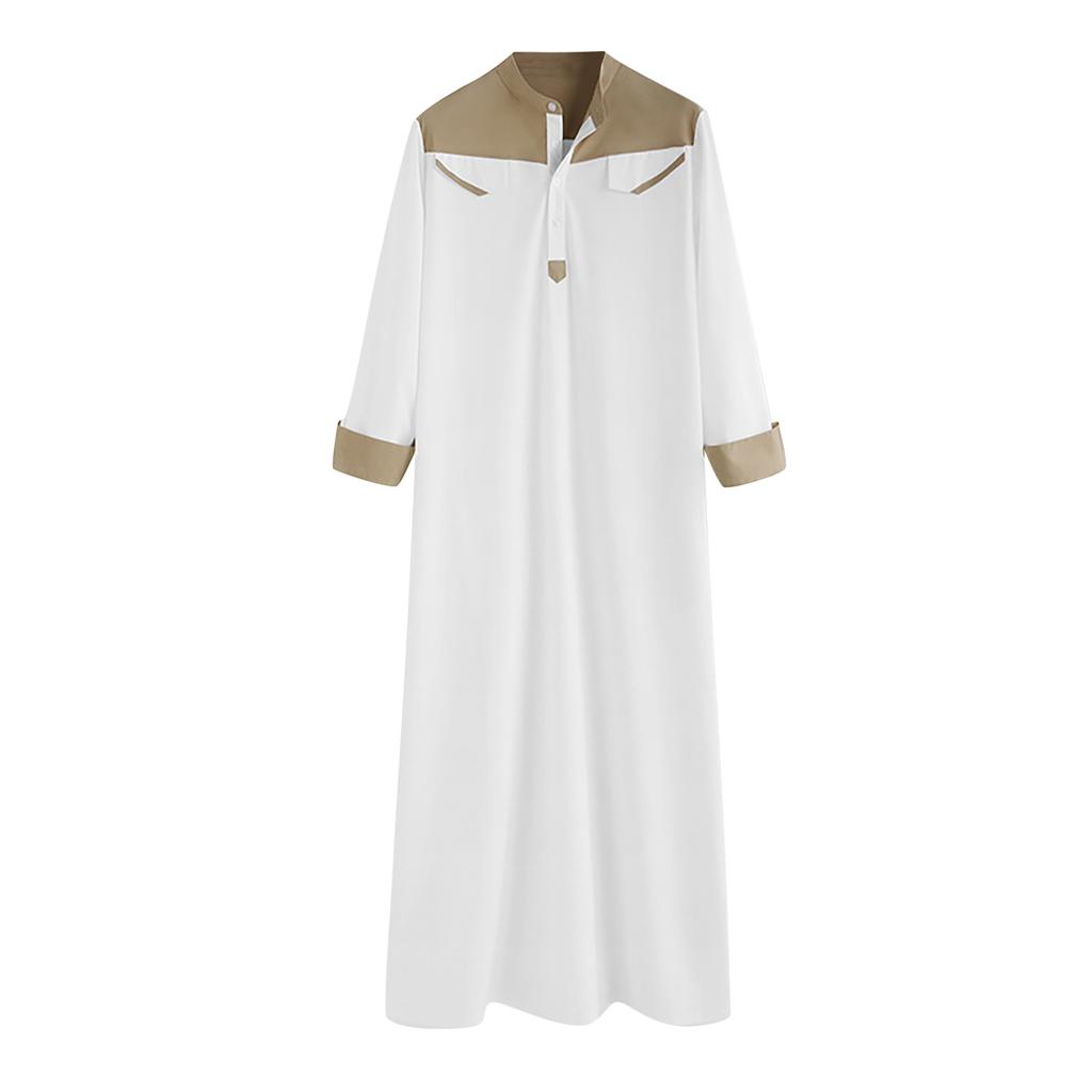 Мужской халат с длинными рукавами в Саудовской Аравии, мусульманское платье в Рамадан, средняя исламская одежда