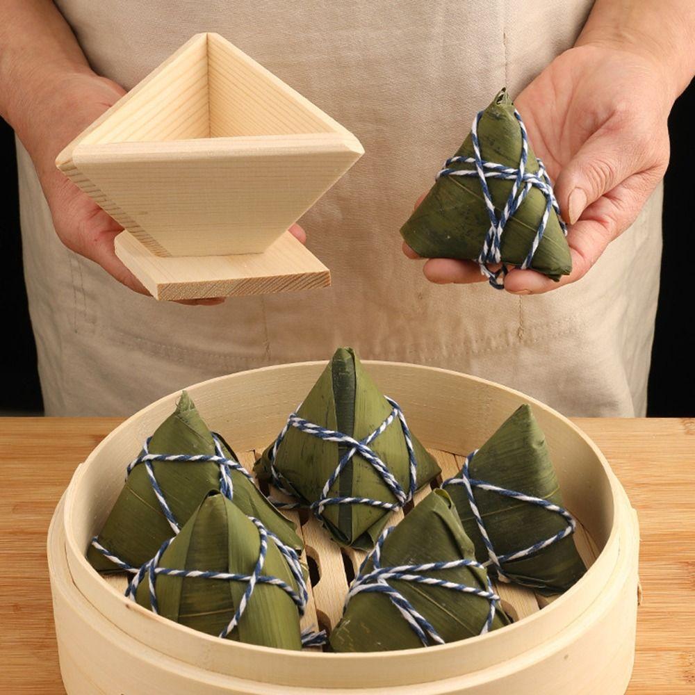 Square Shaped Homemade DIY Wooden Rice Ball Mold Baking Tool Zongzi Maker Rice-Pudding Mould