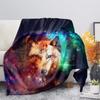 Wolf Digital Printed Blanket Sofa Blanket Bed Soft Thermal Blanket Flannel Blanket Birthday Gift Blanket