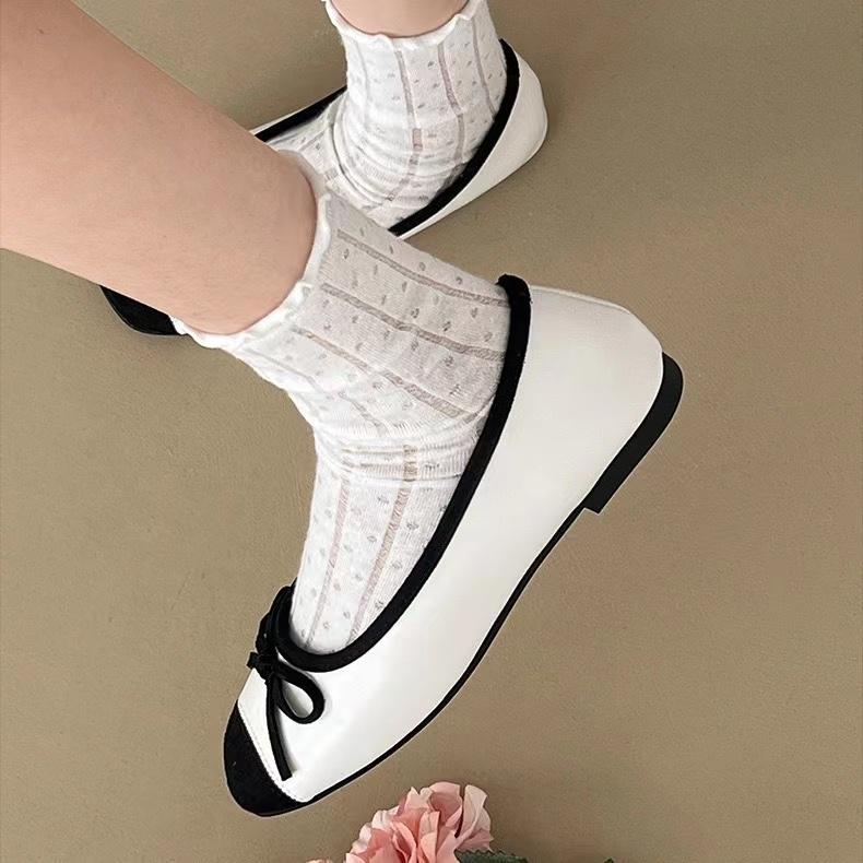 Женские балетки Bow Tie Cute Kawaii Shoes для женщин Slip on Casual Shoes