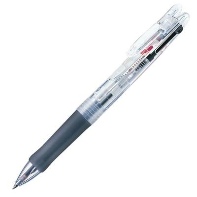 Шариковая ручка Zebra 10, 2 цвета, с клипсой G2C, прозрачная, Ручки, B-B2A3-C