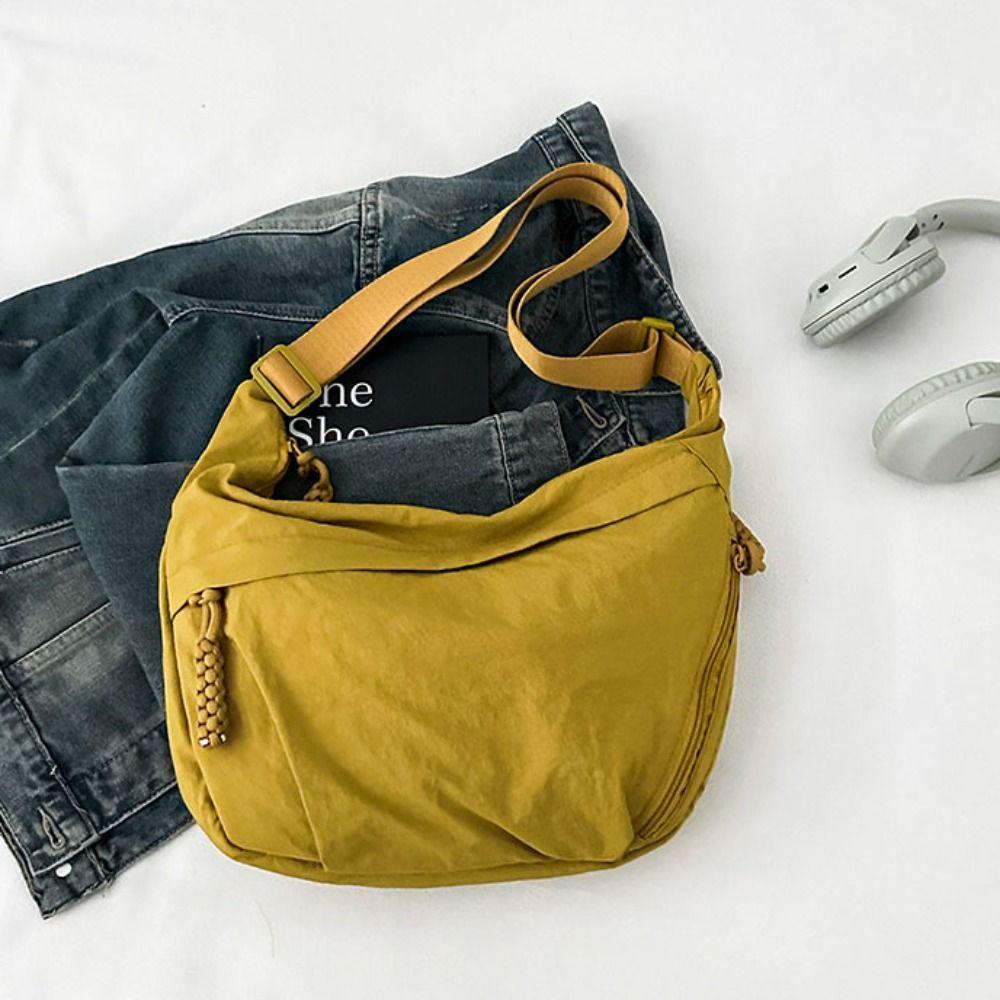 Solid Color Women's Shoulder Bag Simple Single-shoulder Bag Fashionable Underarm Bag Work Travel