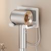 Aluminum Hair Dryer Holder Wall Mounted Self Adhesive No Drill Hairdryer Rack for Dyson Punch Free Bathroom Storage Organizer