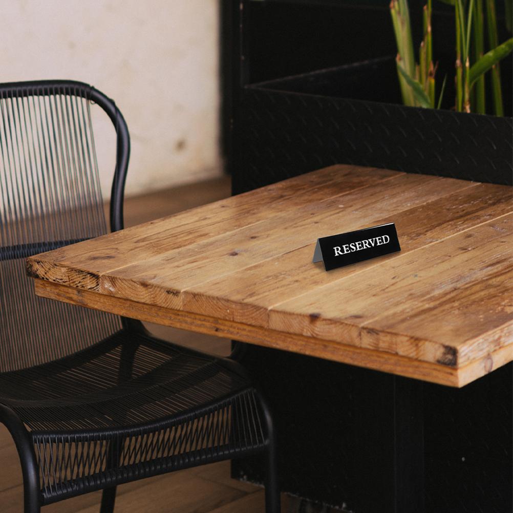 2шт акриловый знак Reserved многоразовый Reserved знак ресторанный стол Reserved знак v-образный стол Reserved