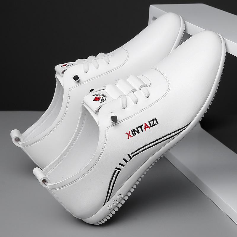 Мода Модная Мужская Обувь из ПУ Кожи Кроссовки из Мягкой Кожи Обувь в Стиле Бизнес-Кэжуал на Мягкой Подошве Легкая Обувь-Бобы Мужские Лоферы