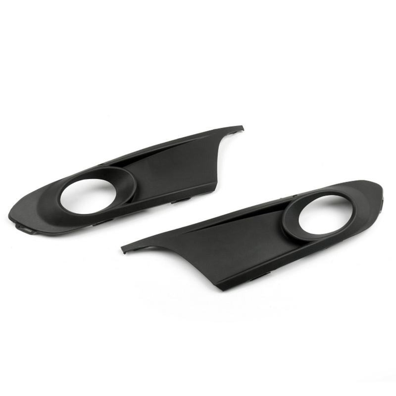 2Pcs Left Right Bumper Grille Grill Cover Foglamp Light Cover for VW Jetta MK6 2011 2012 2013 2014 5C6853665 5C6853666