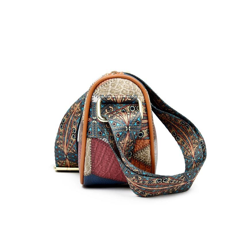 Маленькая сумка женская новая мода мягкая кожа сумка через плечо женская контрастного цвета сумка-мессенджер