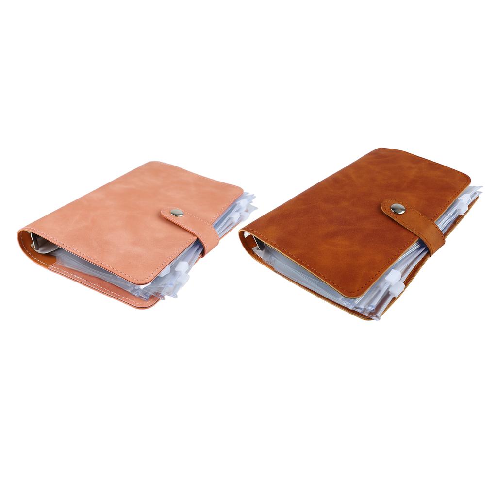 Бюджетный А6 с несколькими карманами, кольцами из нержавеющей стали, обложкой из искусственной кожи для офиса