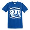 Skad for life tshirt ska 2 tone music retro reggae rudeboy skinhead top tee