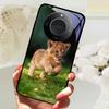 Для Honor X9C Умный Чехол-Крышка Модный Роскошный Крутые Животные Расписанный Fundas Для Honor X9C Умный Закаленное Стекло Задняя Панель Телефона