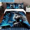 Witchcraft In The Moonlight 3pcs Bedding,Including 1pc Duvet Cover And 2pcs Pillowcases Perfect for Christmas,Ideal for Bedroom, Dormitory