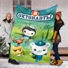 1pc OCTONAUTS1 Theme Blanket - Digital Print, Polyester, Cozy for All Seasons, Perfect for Outdoor, Camping, and Travel