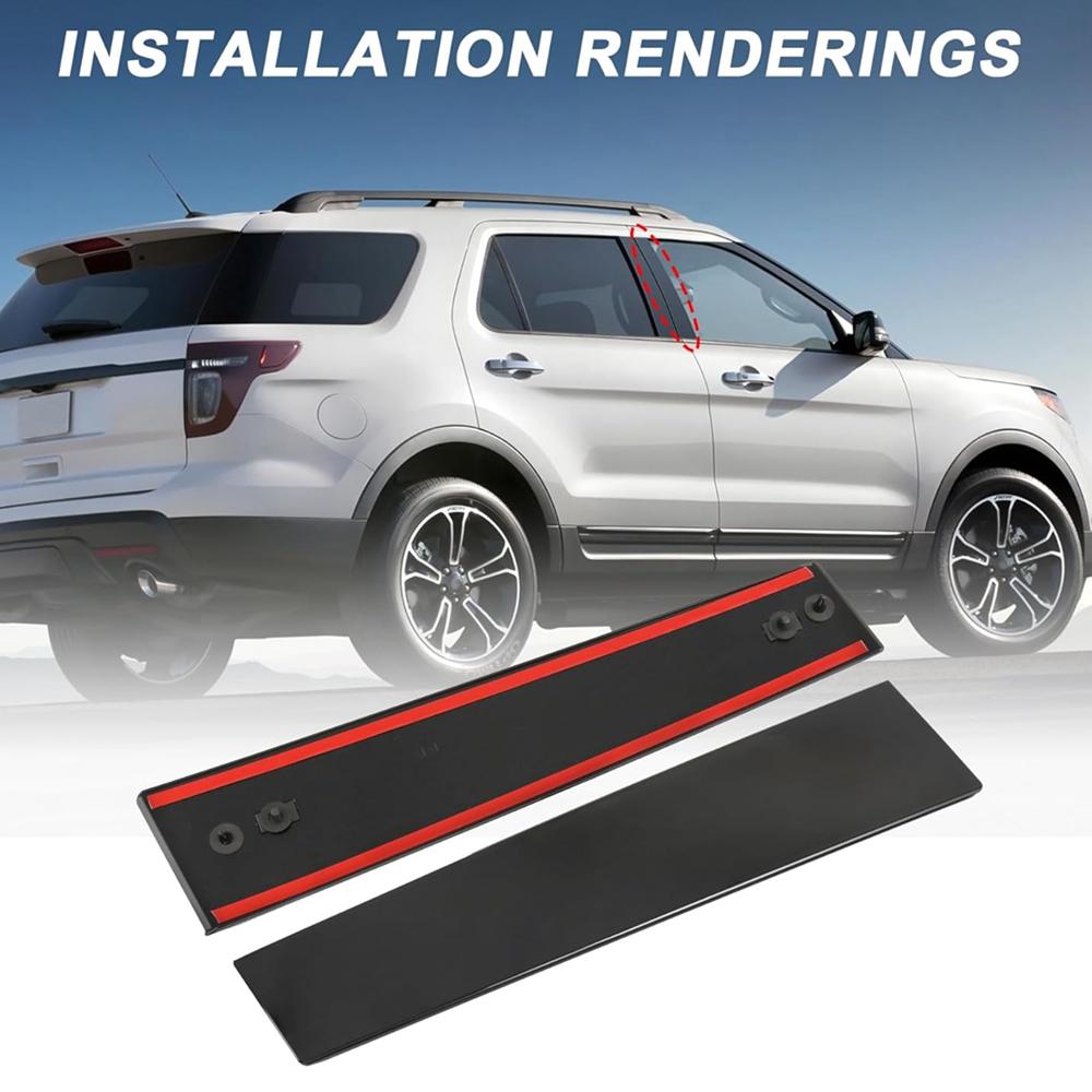 B Pillar Molding Trim 926-448 926-449 Front Driver & Passenger Side For Ford Explorer 2011-2016 BB5Z-7820555-BB BB5Z-7820554-AB