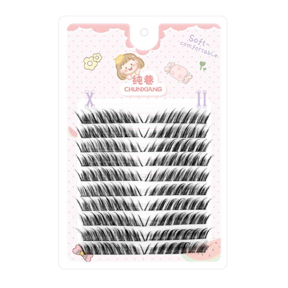 Fuffy Lashes Fox Eye False Eyelashes Dramatic Volume Thick Long Eye Lashes  Girl