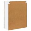 Wall Mounted Glass Cabinet LUCCA Smoked Oak 80 x 31 x 100 cm