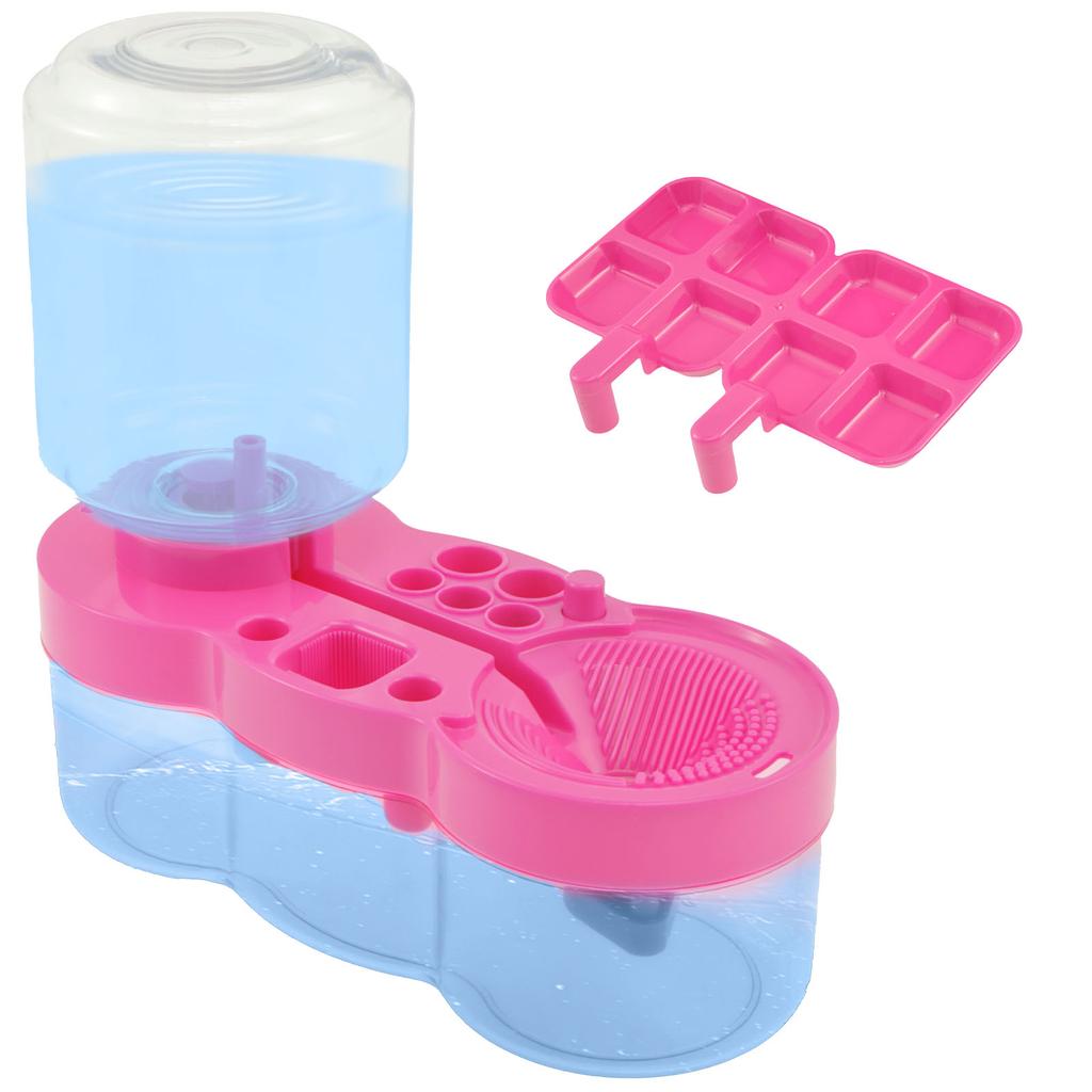 Кисть для мытья с кнопкой слива Автоматическая циркуляция воды Акварельная ручка Чистящее ведро Инструмент для чистки художественных кистей