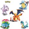 Pokemon Anime Cartoon Pikachu Bulbasaur Building Blocks Bricks Sets Movie Dolls Model Kids Toys For Children Gift