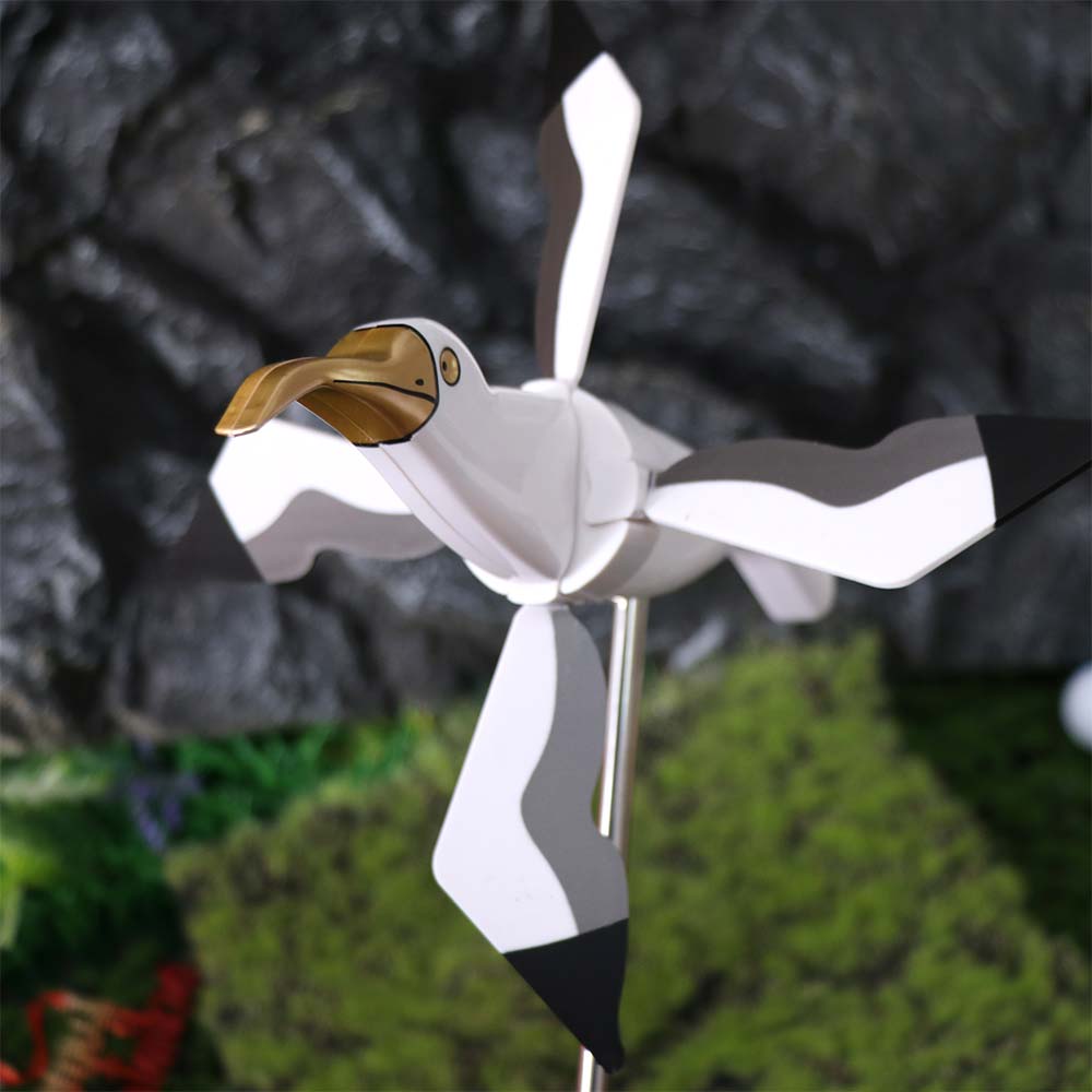 Stable Bird Wind Spinners Weatherproof Bird Shape Windmill Spinners Holiday Yard Ornament