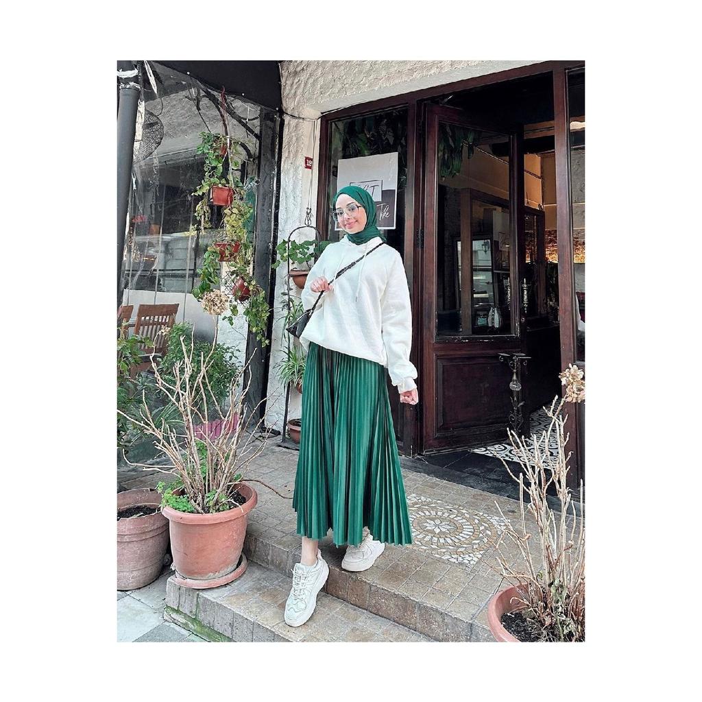 Плиссированная юбка | антрацит