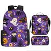 Pixel Halloween Student School Bag Cartoon School Bag Children's Backpack Anime Backpack Satchel