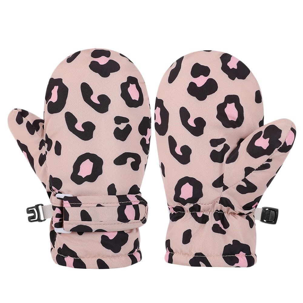Warm Children Skiing Gloves Windproof Cycling Gloves Cute Mittens for Girls Boys