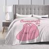 Barbapapa Love Blankets Flannel Funny Warm Throw Blanket for Home Restaurant Spring Autumn