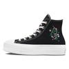Chuck Taylor All Star Lift Comfortable Lightweight High-Top Canvas Shoes Women Sneakers Black White A03739C