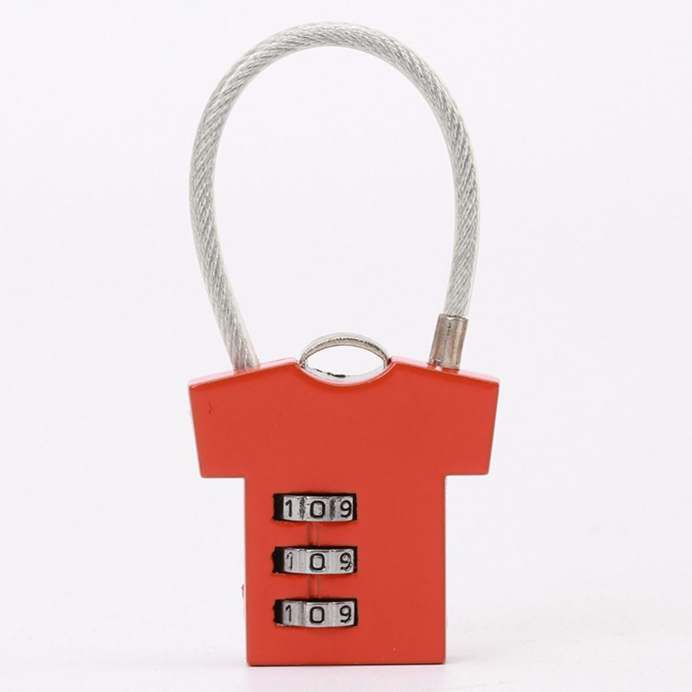 3 Digit Password Lock Steel Wire Suitcase Luggage Coded Lock Multifunctional Security Lock