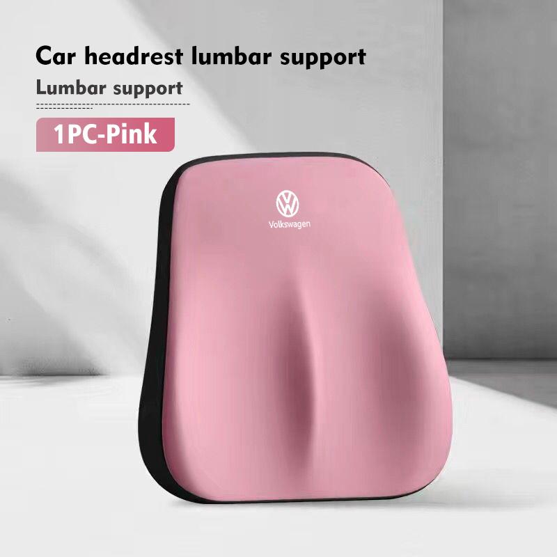 Universal Car Neck Pillow Lumbar Support Kit Seat Headrest For Volkswagen VW Polo Jetta Sagitar Magotan Passat B5 B6 B7 CC zj2