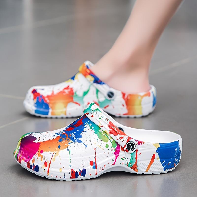 Женские легкие ЭВА клоги, дышащие мюли на мягкой подошве, прочные и моющиеся для лета, мягкая подошва, прочные, моющиеся