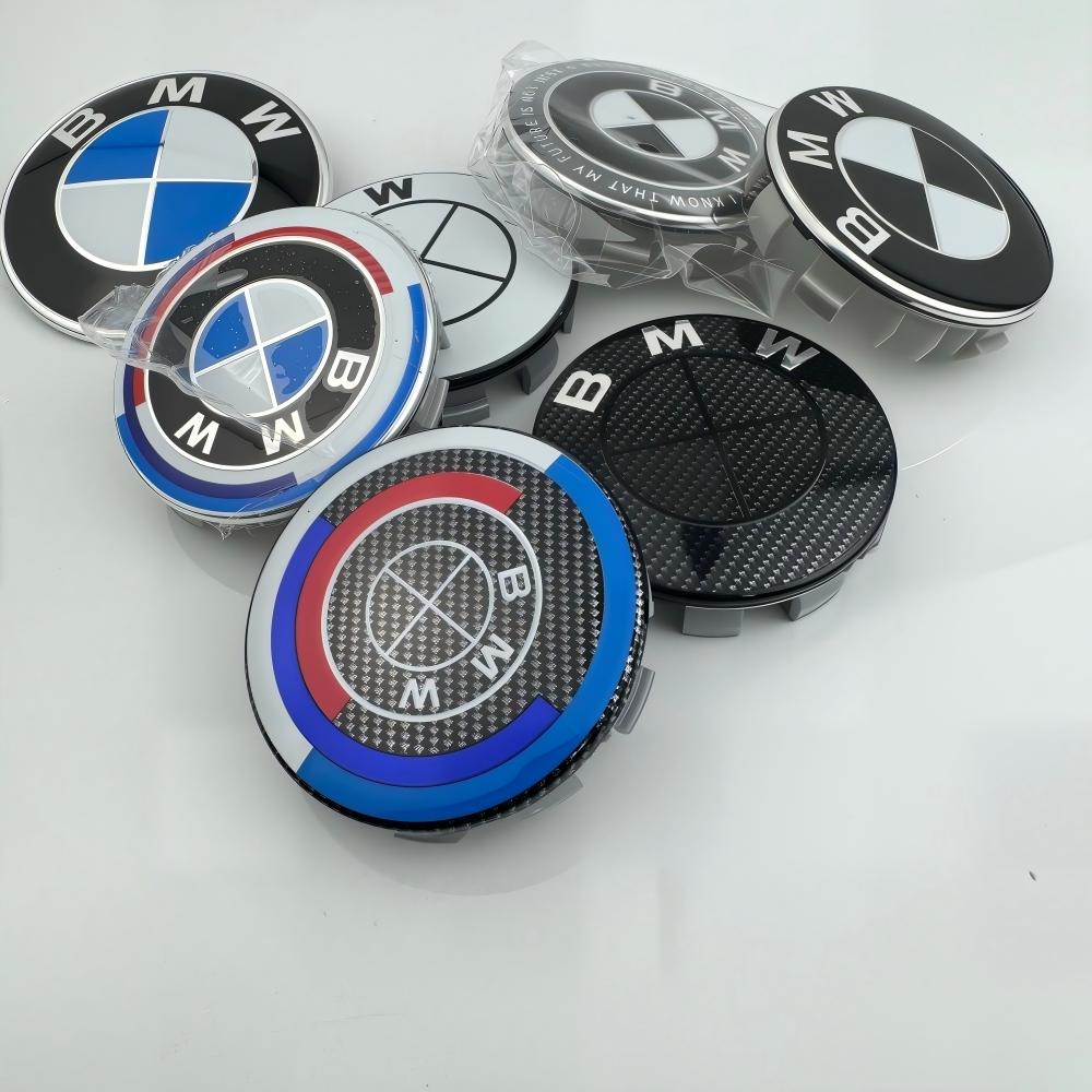 BBJD3 4pcs 68mm 56mm Car Wheels Hub Rim Hubcaps Cover Emblem For Bmw M E46 E90 F10 F30 E87 F20 G20 E60 E39 E92 F11 F31 E61 F25 E36