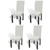 VidaXL Stretch Straight Chair Cover 4 Pcs Cream