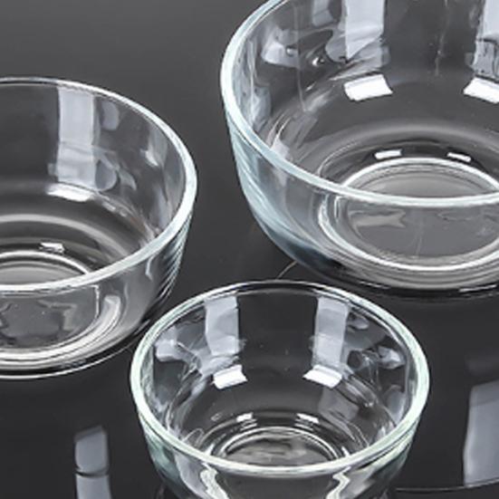 Стеклянный салатник Утолщенная сервировочная миска для салата, супа, лапши, овсянки Большая вместимость Круглая тарелка Многоразовая кухонная посуда для ужина